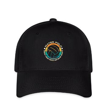 Water Polo Where I Make Waves And Water Sports - Flexfit Cap - Schwarz - Vorne