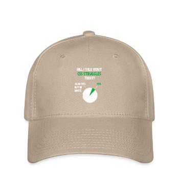 Coder Web Developer Programmer Will I talk about F - Flexfit Cap - Khaki - Vorne