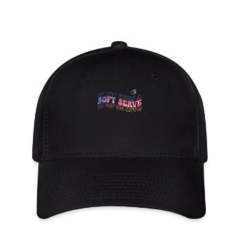 Wenn Sie ein Softeis wollen, holen Sie sich Eis - Flexfit Cap - Schwarz - Vorne