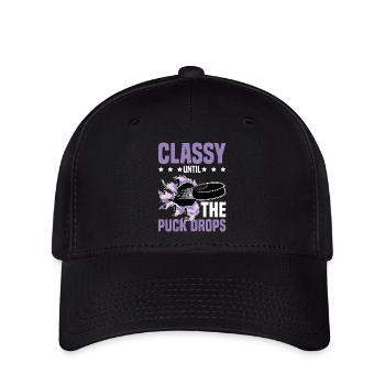 Classy Until The Puck Drops 32 - Flexfit Cap - Schwarz - Vorne