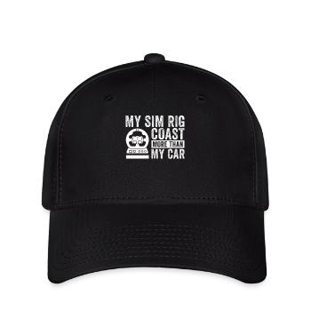 Simracer Esports Enthusiast Sim Racing - Flexfit Cap - Schwarz - Vorne