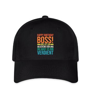 Chef Gruppenleiter Teamleiter Vorgesetzter - Flexfit Cap - Schwarz - Vorne