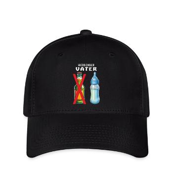 BABYFLASCHE WERDENDER VATER - Flexfit Cap - Schwarz - Vorne