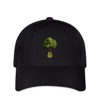 Yggdrasil Nature Musicien Arbre De Vie - Casquette Flexfit - noir - Devant