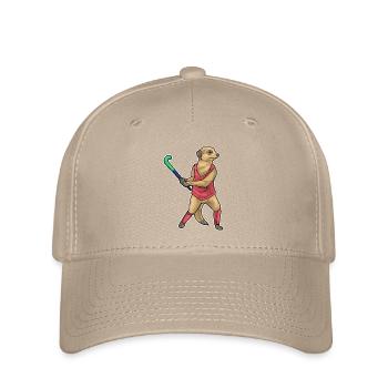 Erdmännchen Feldhockey Hockeyschläger - Flexfit Cap - Khaki - Vorne