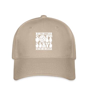 Wenn Sie ein Softeis wollen, holen Sie sich Eis - Flexfit Cap - Khaki - Vorne