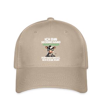 Second Hand Vegetarier - Flexfit Cap - Khaki - Vorne