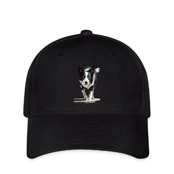 Border Collie - Flexfit Cap - Schwarz - Vorne