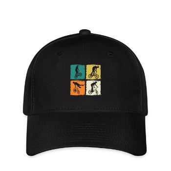Fahrrad Mountainbike - Flexfit Cap - Schwarz - Vorne