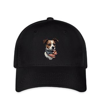 Jack Russell Terrier - Flexfit Cap - Schwarz - Vorne