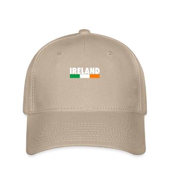 Ireland Irland Irische Flagge Stolzer Ire - Flexfit Cap - Khaki - Vorne