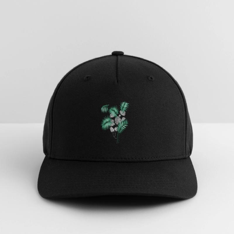 Conception de feuilles tropicales Casquette Flexfit