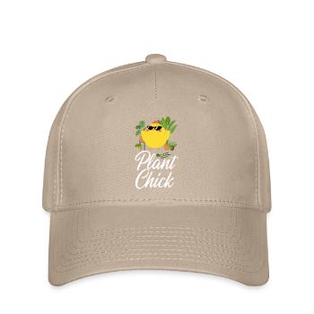 Plant Lover Gardening Chicken Girl - Flexfit Cap - khaki - Front