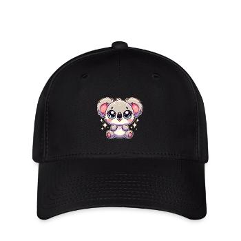 Super Cute Kawaii Baby Koala - Flexfit Cap - Schwarz - Vorne