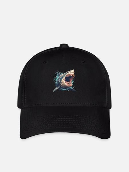 Weiße Haie Weißer Hai - Flexfit Cap - Schwarz