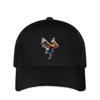Breakdance - Flexfit Cap - Schwarz - Vorne