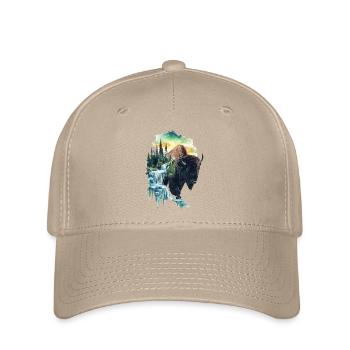 Bison - Flexfit Cap - Khaki - Vorne