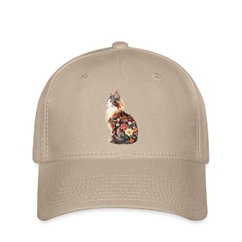 Maine Coon - Flexfit Cap - Khaki - Vorne