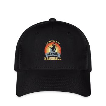Handball Saying Retro Look - Flexfit Cap - black - Front