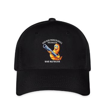 SHOT THE EARLY BIRD SELF-DEFENSE - Flexfit Cap - black - Front