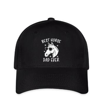 Chevaux Disant Sports Equestres Drôle Cheval Cadeau - Casquette Flexfit - noir - Devant