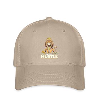 Hustle King – Lion Lion Winners & Movers & Shakers - Flexfit Cap - khaki - Front