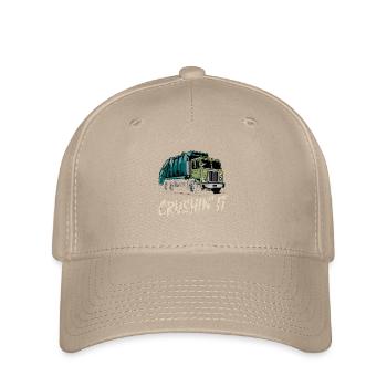 Garbage Man Truck Crushin' It Style - Flexfit Cap - khaki - Front