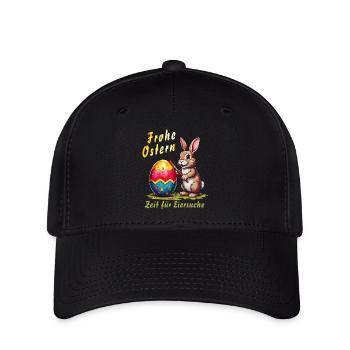 OSTERHASE Frohe Ostern Eiersuche - Flexfit Cap - Schwarz - Vorne