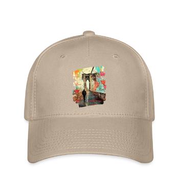 Brooklyn Bridge - Flexfit Cap - Khaki - Vorne