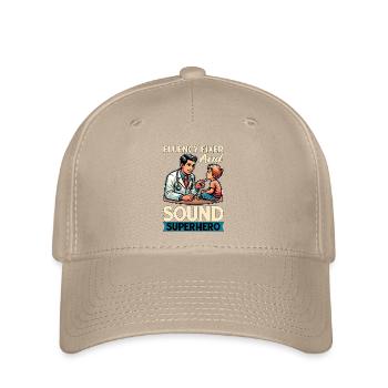 Speech Therapy Fluency Fixer And Sound Pathologist - Flexfit Cap - khaki - Front