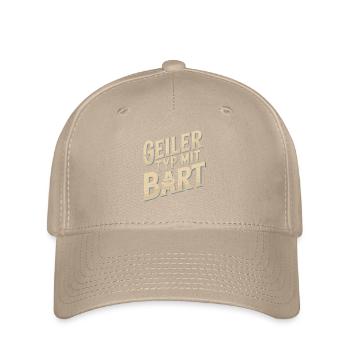 gars avec barbe barbe barbier barbe complète - Casquette Flexfit - kaki - Devant