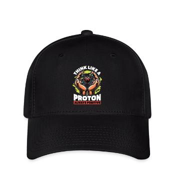 STEM Teacher Think Like A Proton Science Teacher - Flexfit Cap - Schwarz - Vorne