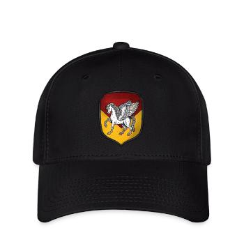 Coat of arms silver Pegasus - Flexfit Cap - black - Front