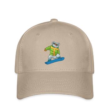 Koala Snowboarder Snowboard - Flexfit Cap - Khaki - Vorne