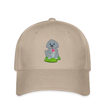 Dog Waffle Cream - Flexfit Cap - khaki - Front