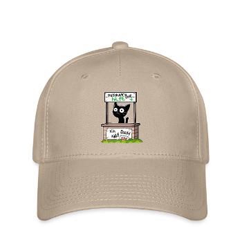 Psychatrische Hilfe IcH hAelf DicH - Lustige Katze - Flexfit Cap - Khaki - Vorne