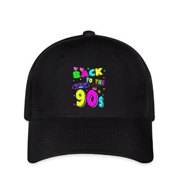 90-tals musik party skjorta retro livsstil - Flexfit keps - svart - Fram