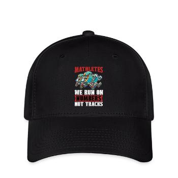 Mathematician Mathletes We Run On Statistician - Flexfit Cap - black - Front