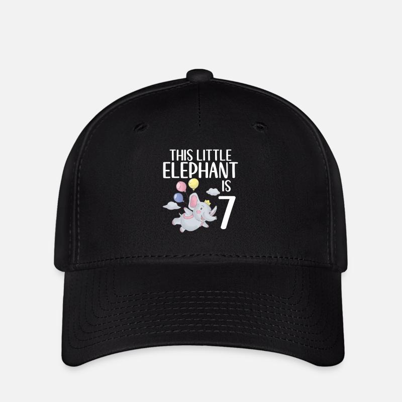 Elephant Lovers Gifts - Flexfit Cap - black