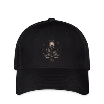 Runic Astral Alignment | Meditative Art Print - Flexfit Cap - black - Front