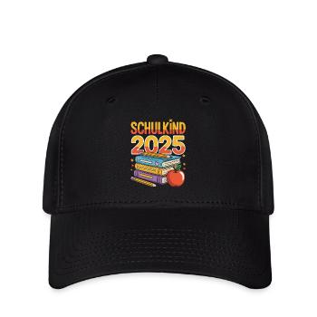 Lustiges Schulkind 2025 - Flexfit Cap - Schwarz - Vorne