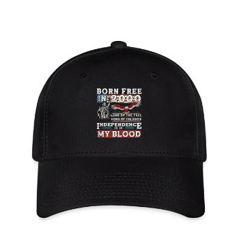 Born Free in 2000 - 25 Years of Freedom & Pride - Flexfit Cap - black - Front