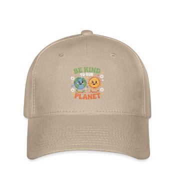 Soyez respectueux de notre planète avec des - Casquette Flexfit - kaki - Devant