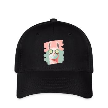 Llama Alpaca Beauty Selfcare Mask - Flexfit Cap - black - Front