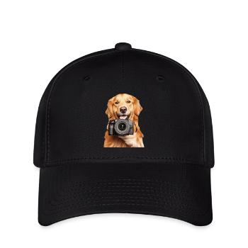 Golden Retriever - Flexfit Cap - Schwarz - Vorne