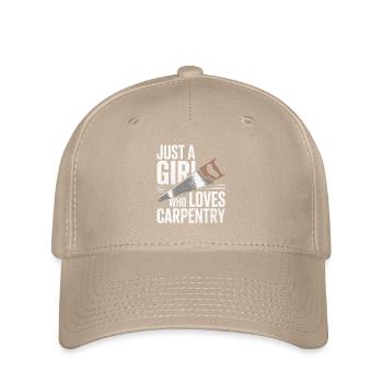 Juste une fille qui aime la menuiserie - Casquette Flexfit - kaki - Devant