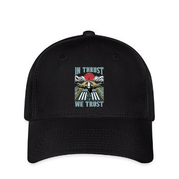 Flight Instructor In Thrust We Trust Pilot School - Flexfit Cap - black - Front
