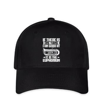 Baritone Player One Thing I Am Good Euphonium - Flexfit Cap - black - Front