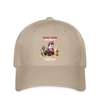 Wüsten-Einhorn - Flexfit Cap - Khaki - Vorne