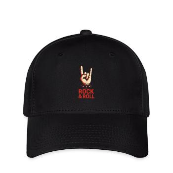Rock & Roll Hand Signals – Metal Style - Flexfit Cap - black - Front